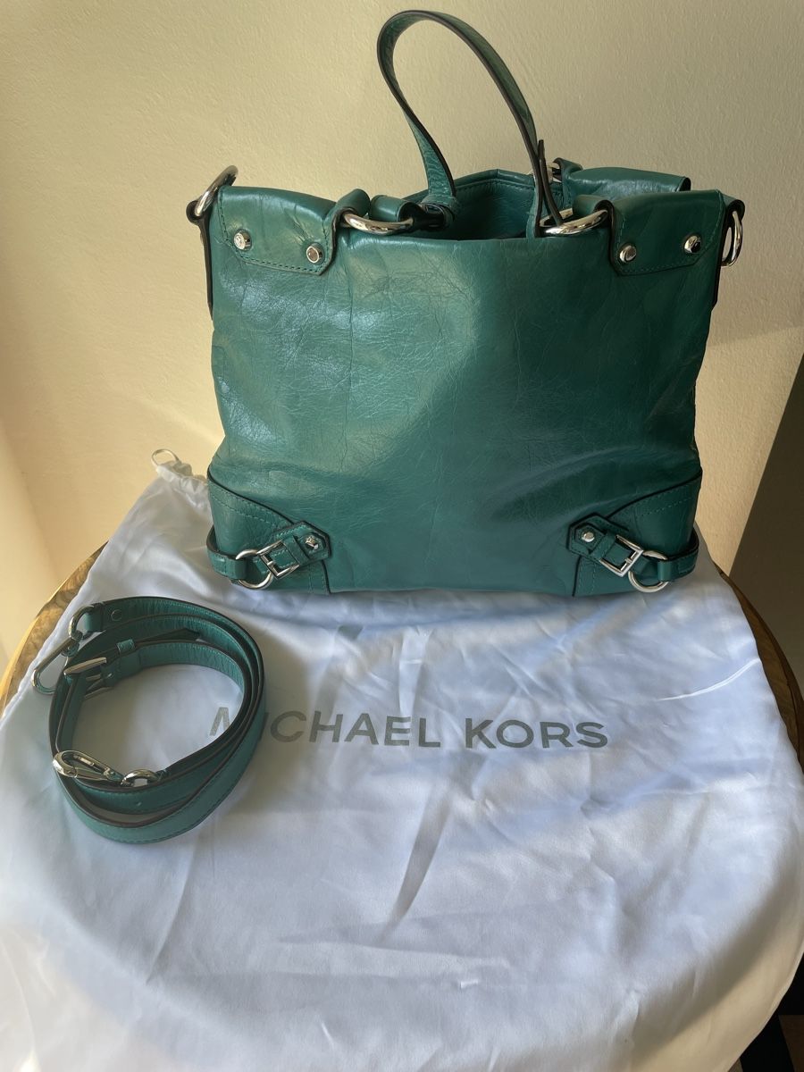 Michael Kors Borse da donna: Borsa Michael Kors originale colore verde petrolio – Usato da Avegno venduto da ReVibeRachele 1