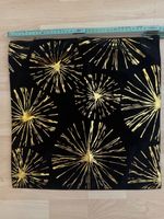 Kissenbezug schwarz gold Feuerwerk 40x40cm neu