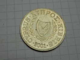 Zypern 5 Cent, 2001