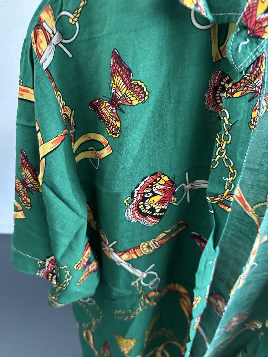 Camicie: Grünes Sommerhemd mit Muster – Usato da Schlieren venduto da James1010 1