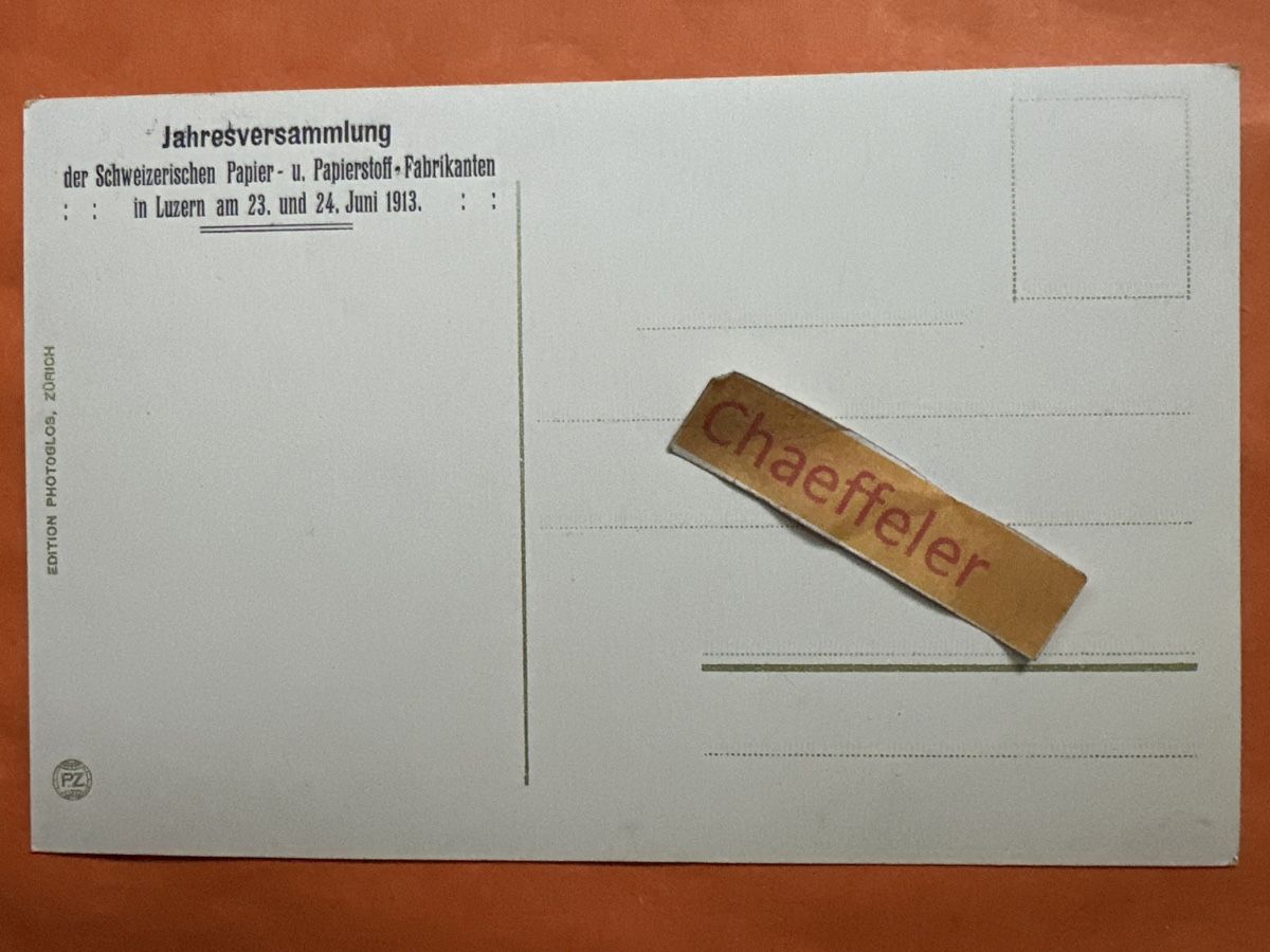 Cartoline postali: 5341 Luzern Gütschbahn 1913 – Usato da Zürich venduto da Chaeffeler 1