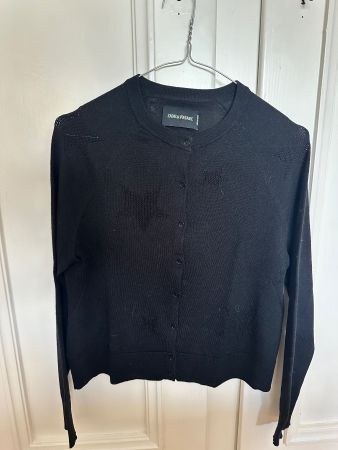 Zadig & Voltaire Nina star black wool cardigan size M