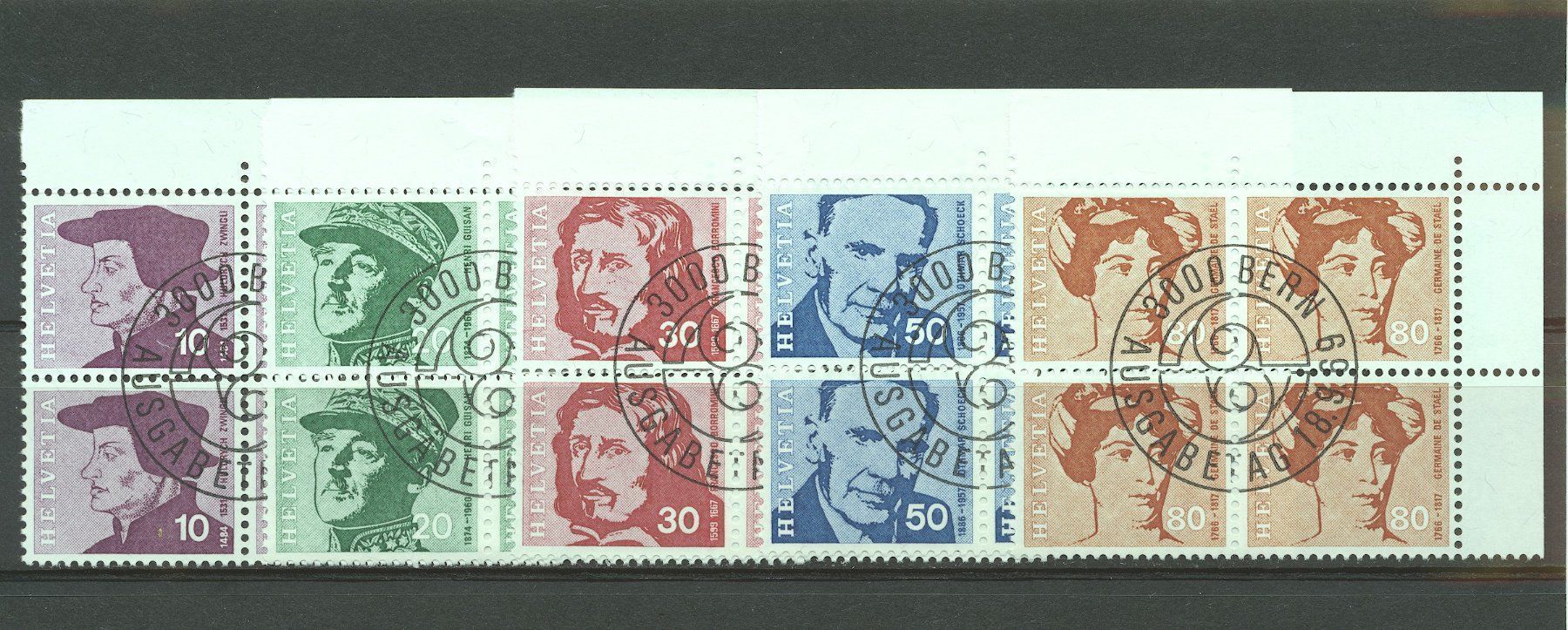 Tutti i francobolli: 1969 Viererblöcke mit ET – Usato da Nesslau venduto da andi_hon