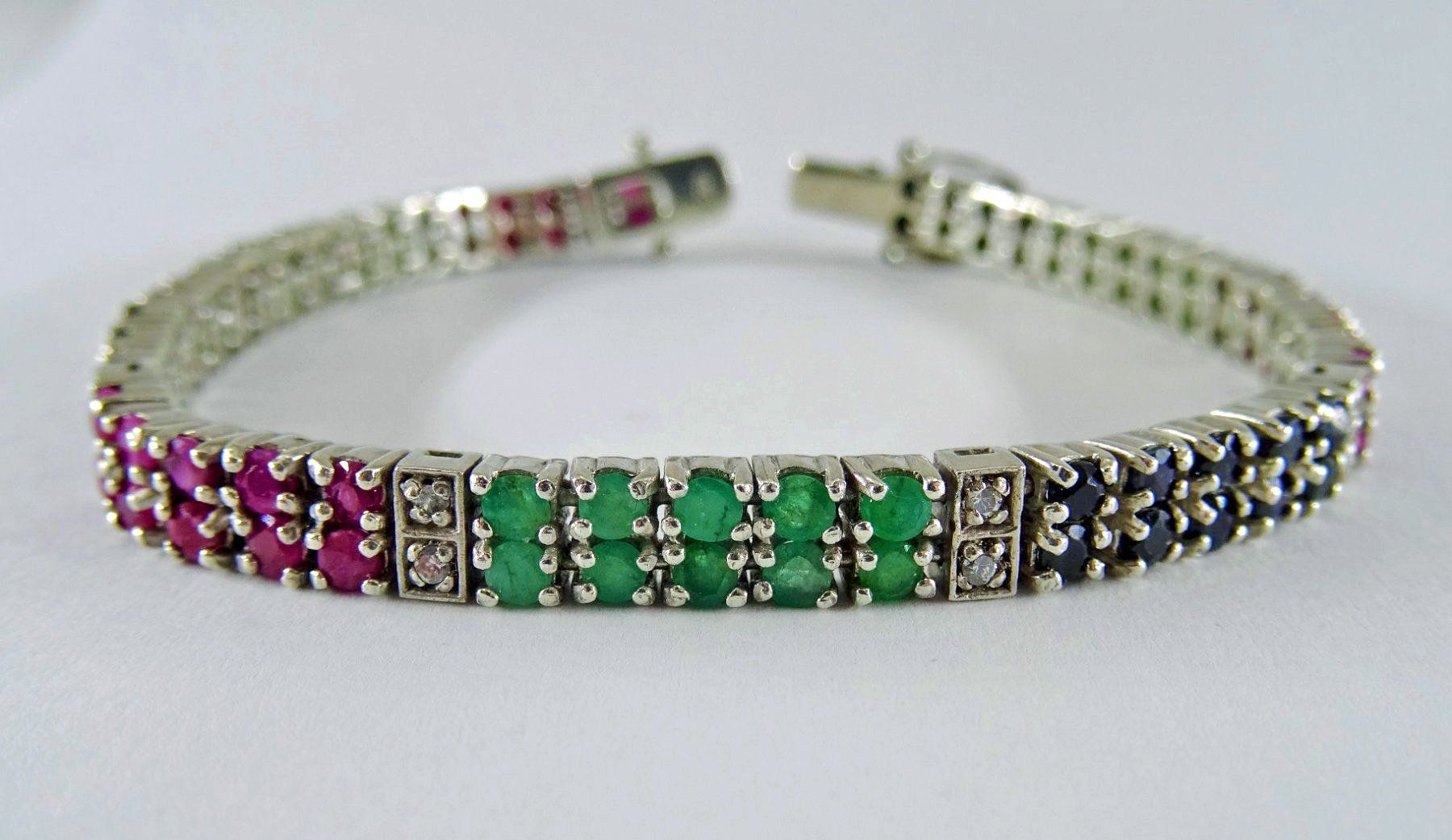 Armbänder & -reifen: Armband Silber 925 Edelsteine – Gebraucht aus Matten b. Interlaken von kero71 3
