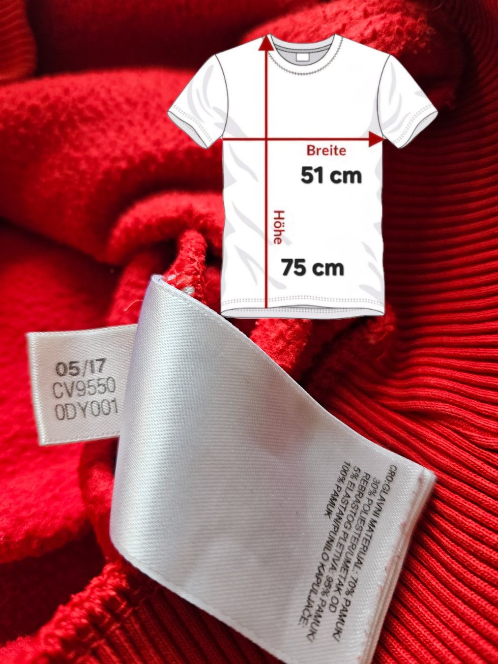Adidas Maglioni & Felpe: Hoodie adidas Grösse S rot – Usato da Hägglingen venduto da United-Village-Trade 4