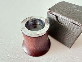 PATEK PHILIPPE Loupe d’horloger bois/acier, Neuf avec box