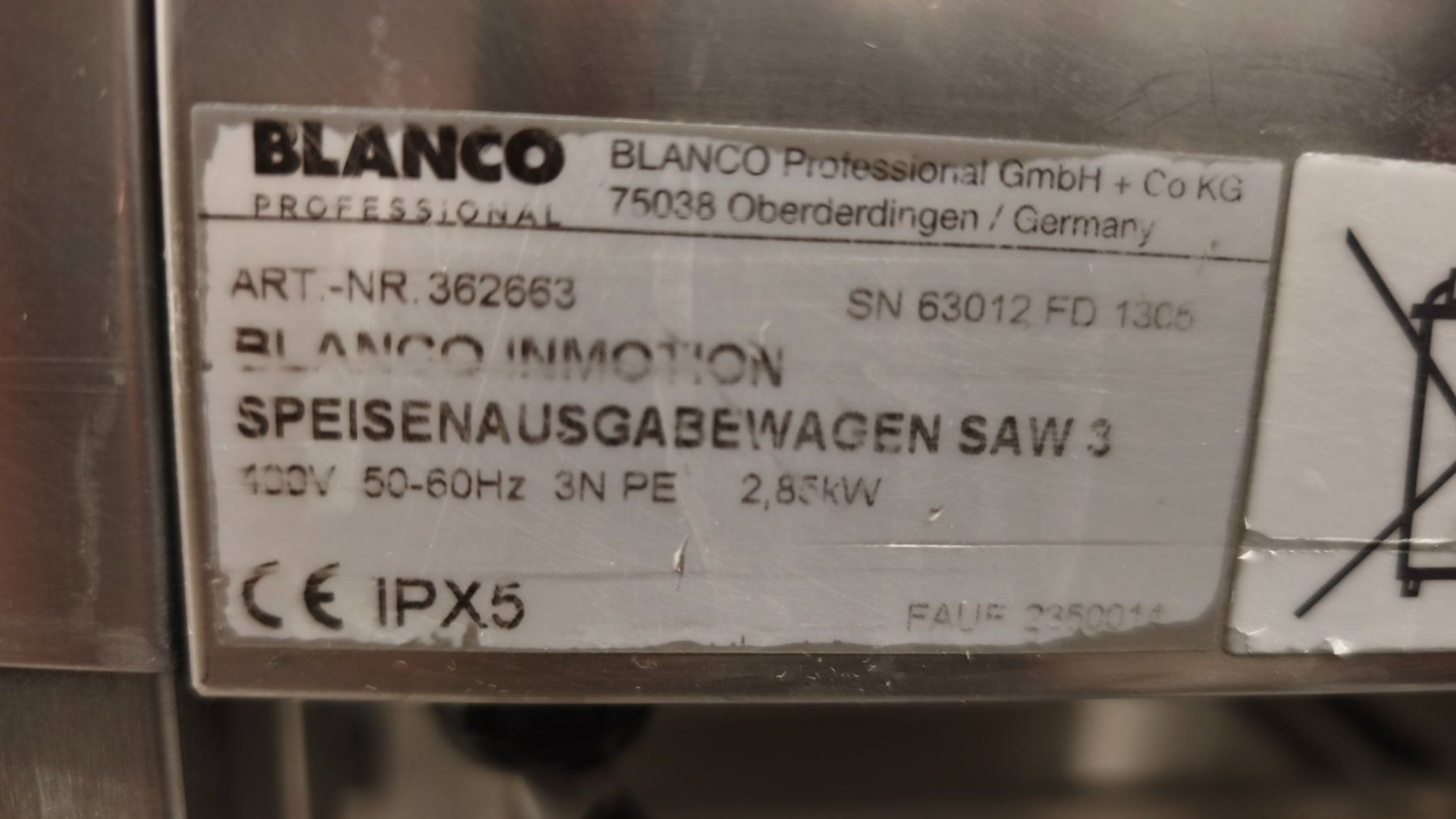 Blanco Elettrodomestici da cucina: BLANCO SPEISENAUSGABEWAGEN – Usato da Kaltbrunn venduto da Cubani_85 2