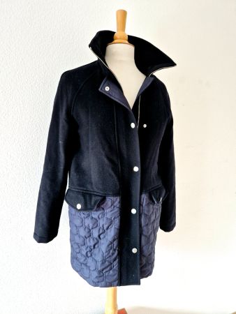 GANT MANTEL JACKE S 36 BLAU TRENCHCOAT TOP ZU JEANS ROCK