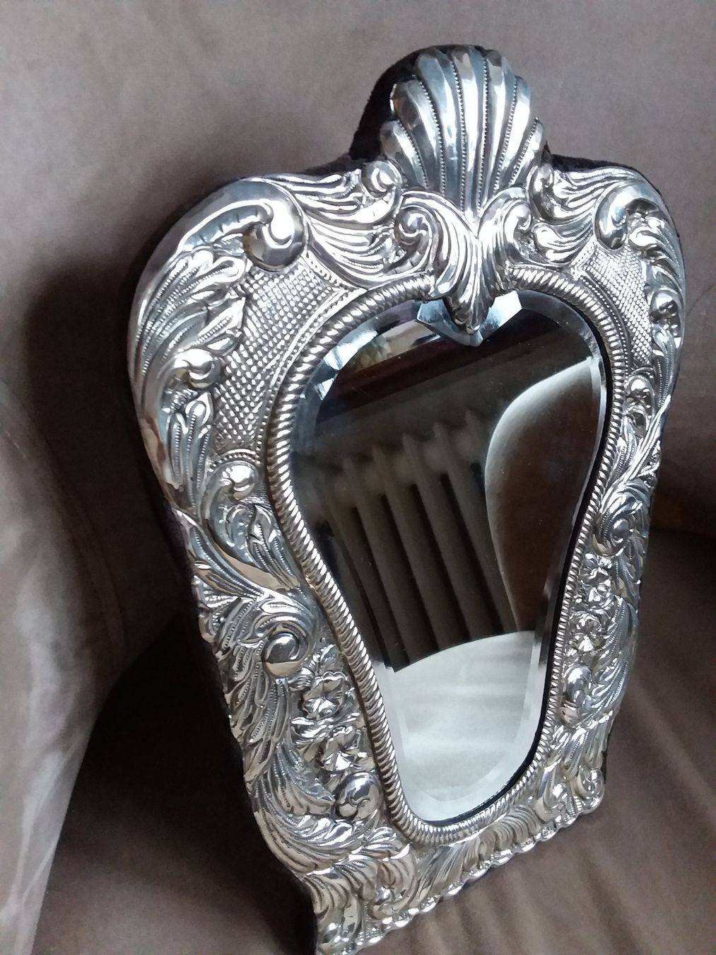 Spiegel: Top 900 Silber Handmade Stand- oder Wandspiegel – Gebraucht aus Zürich von helsan 2