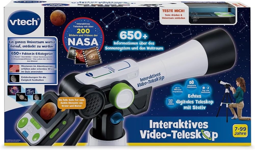 Spielzeuge: Télescope interactif VTech avec vidéo et trépied, bon état – Neu (gemäss Beschreibung) aus Les Avanchets von Oro_Rog 3