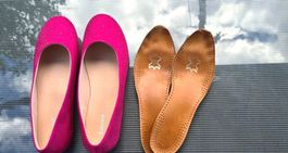 Ballerinas pink Gr. 39 - Graceland - neu - inkl. Ledersohlen