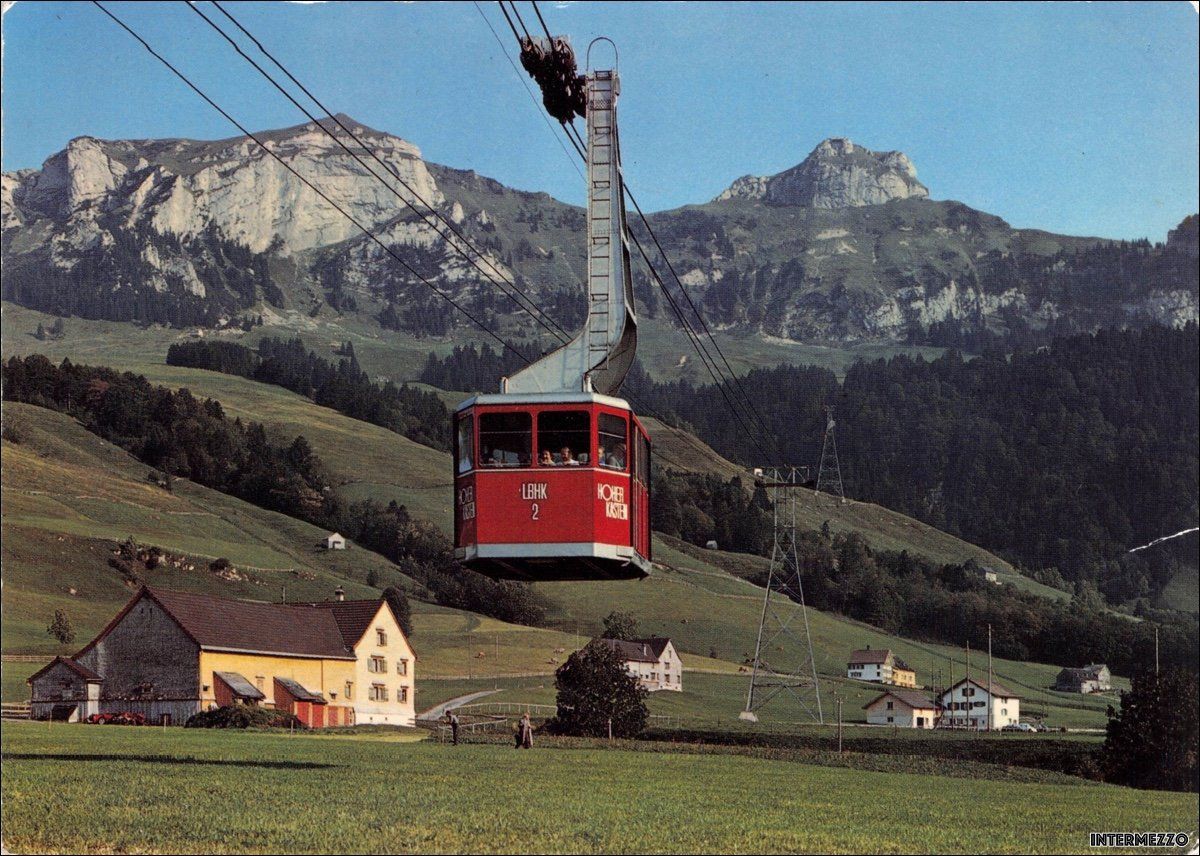 Ansichtskarten: Brülisau AI // Seilbahn Hoher Kasten Appenzell – Gebraucht aus Basel von intermezzo12