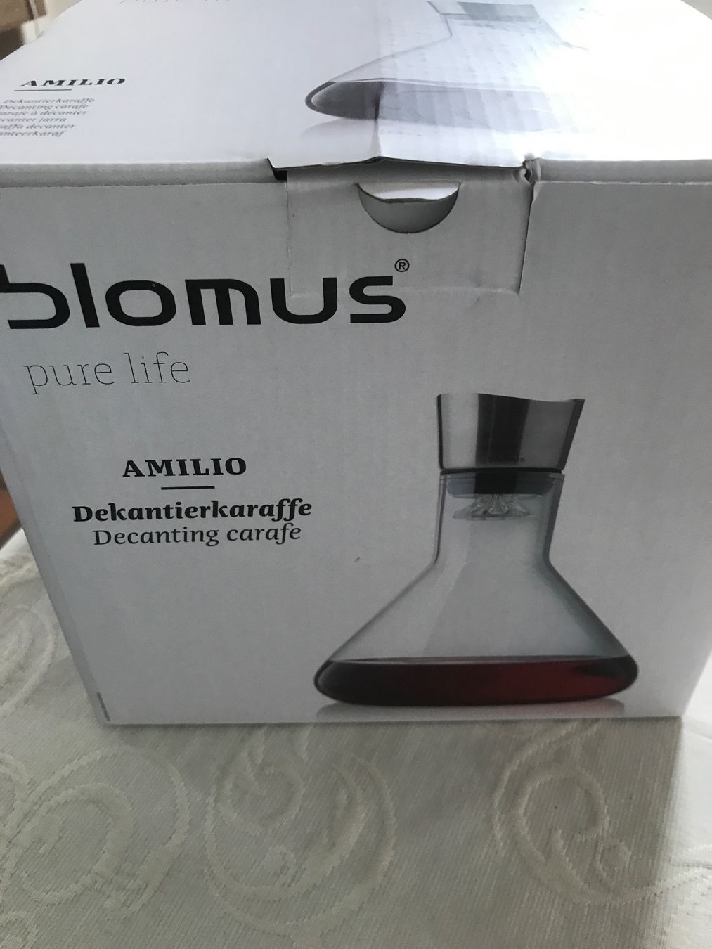 Blomus Caraffe: Blomus Karaffe Amilio Dekantierkaraffe neuwertig – Nuovo e nell'imballaggio originale da Wettingen venduto da Andres54