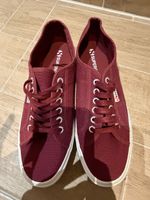 Scarpe Superga tela rosso bordeaux taglia 42 nuove