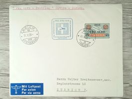 TR104 Enveloppe + Timbre Suisse 1938