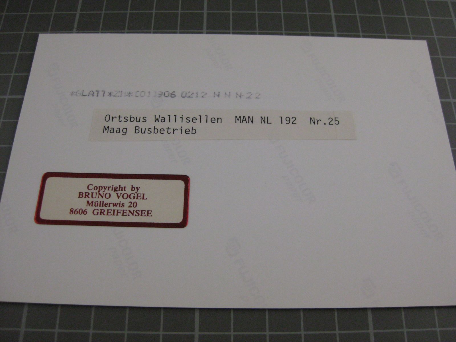 Cartoline postali: Echtfoto Ortsbus Wallisellen – Usato da Malters venduto da Marosko 1