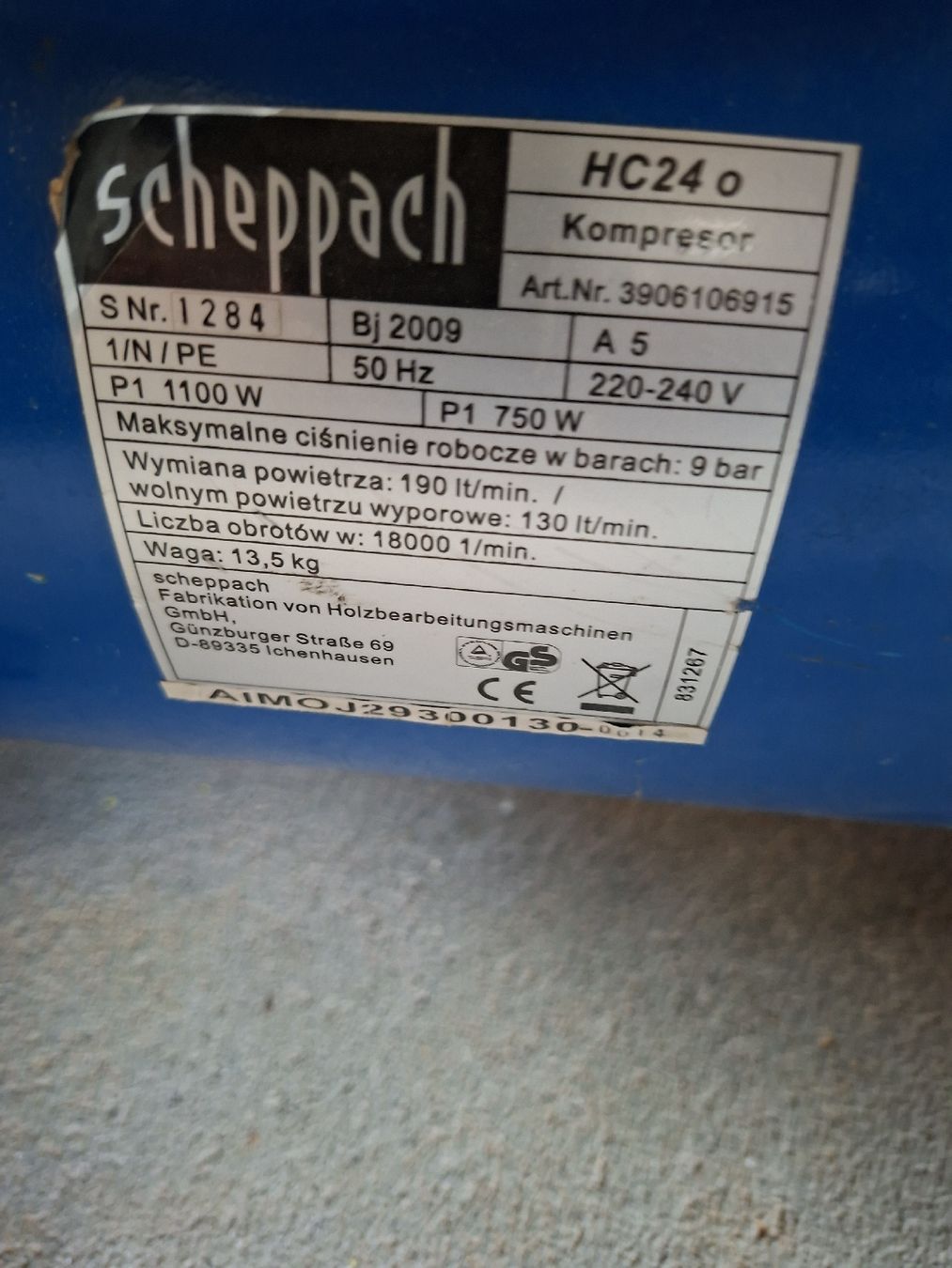 Scheppach Kompressoren: Luft Kompressor – Gebraucht aus Azmoos von pet_pcb5 2