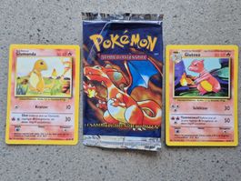Pokémon glurak booster base leer charizard+ glumanda glutexo