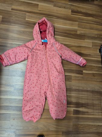 Schneeanzug bornino rosa mit Sternen gebraucht gr 86