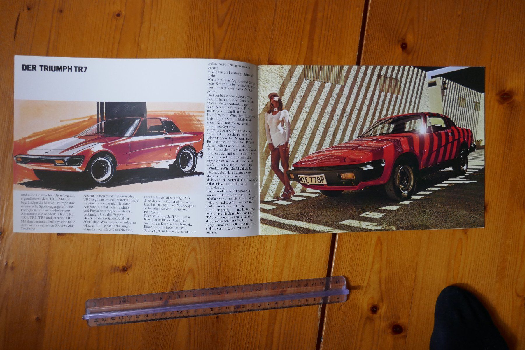Triumph Documenti: Triumph  TR 7     Originalprospekt – Usato da Madiswil venduto da ML911 1