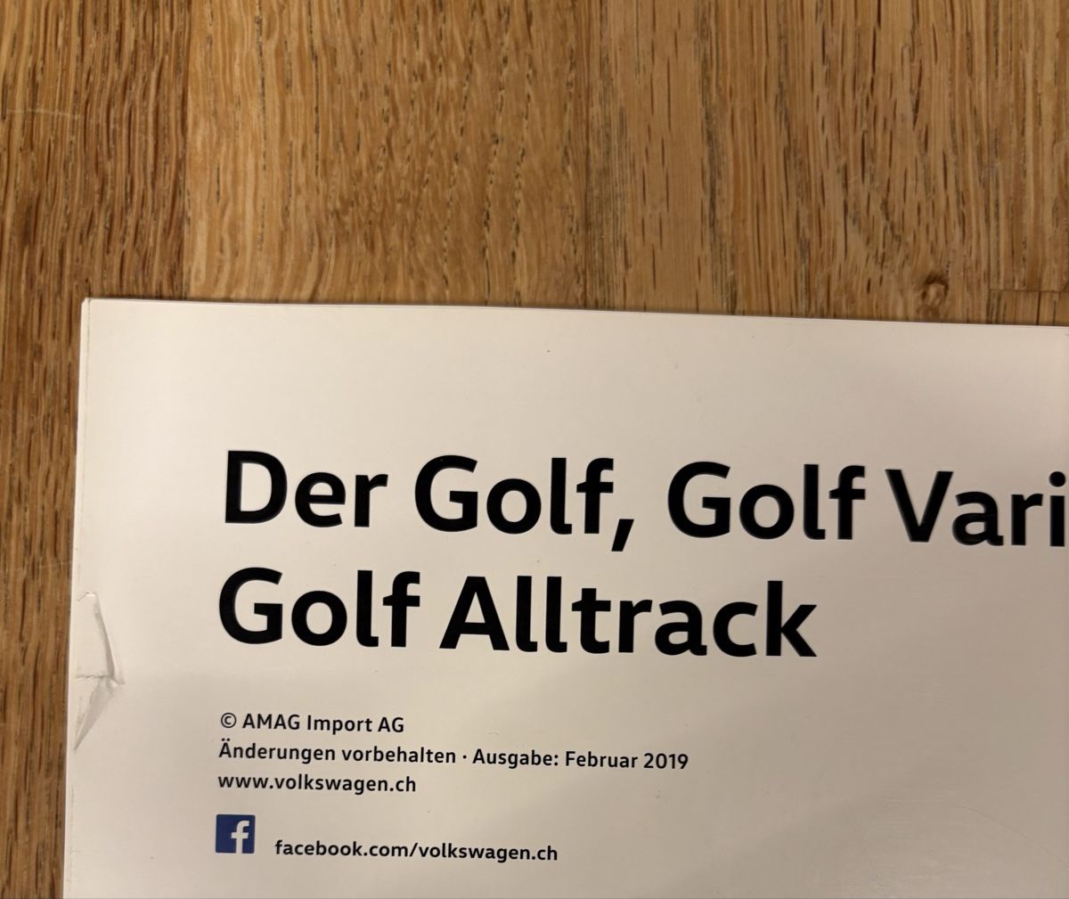 VW Documenti: VW Golf Variant & Alltrack Prospekt - 2019 – Usato da Freienstein venduto da Golfbueb 1
