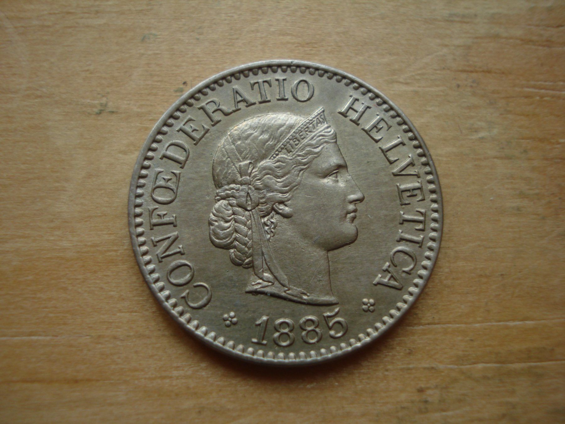Tutti le monete: (Z3) 10 Rappen 1885 UNZ – Usato da Erlach venduto da Net-Coins