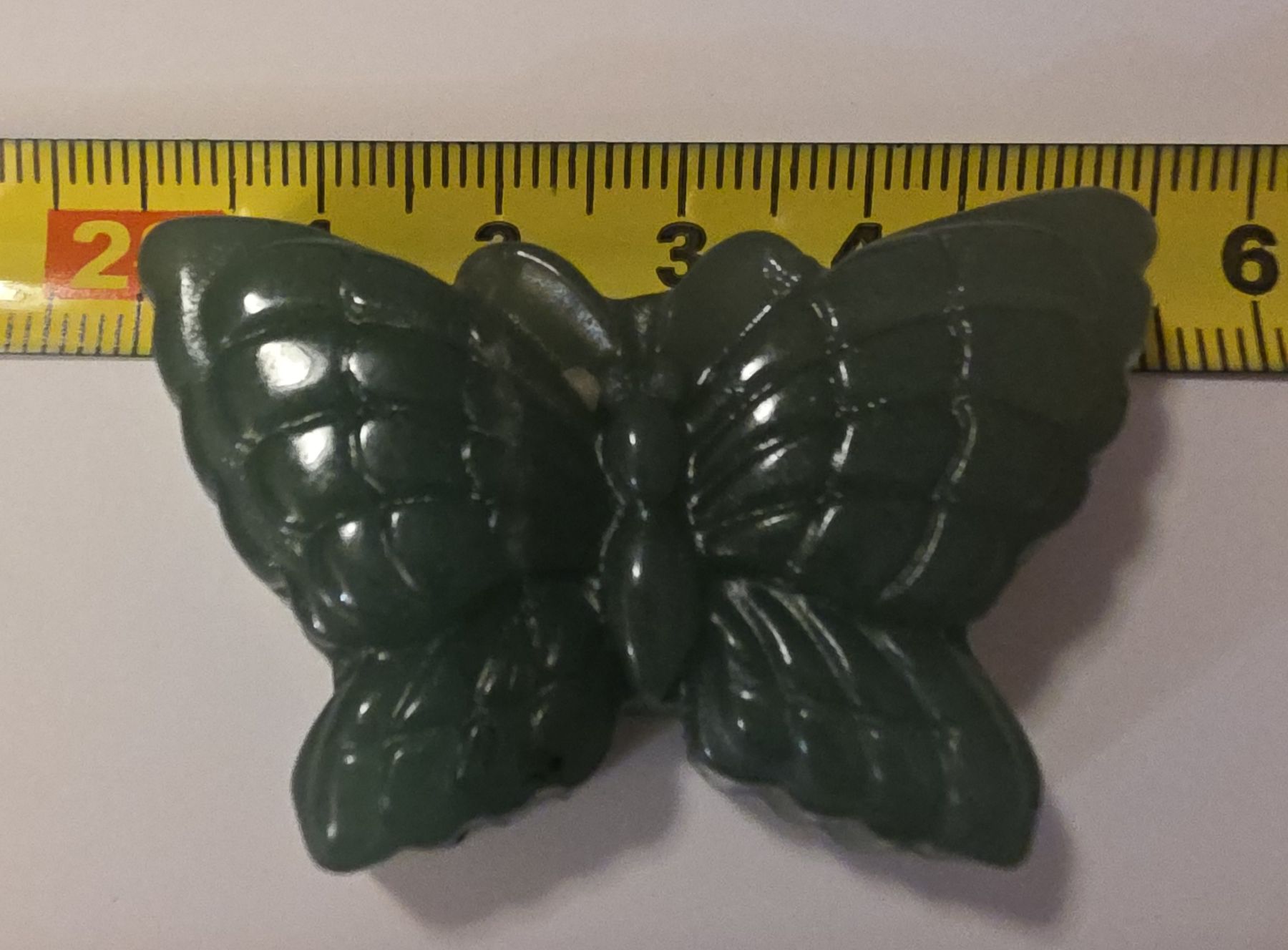 Statuette: Aventurin Schmetterling Figur 5x3x1cm. – Nuovo e nell'imballaggio originale da Menziken venduto da Mirager 2