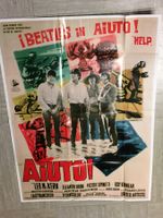 Large replica of Italian movie poster THE BEATLES HELP AIUTO