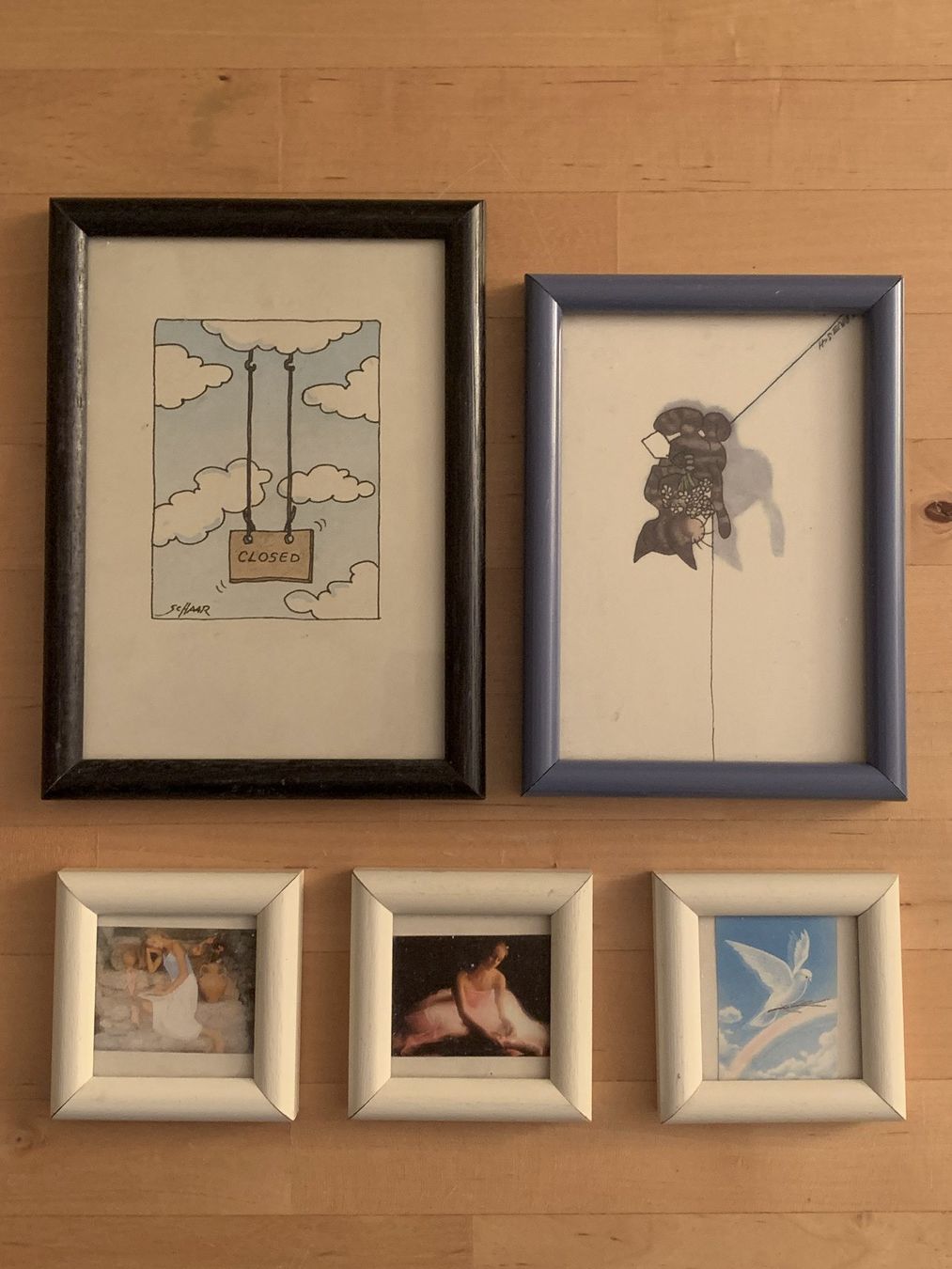 Poster & Bilder: 10 kleine, gerahmte Bilder – Gebraucht aus Zürich von MeineBilderkiste