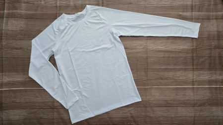 🆕 White Activewear Longsleeve - XL - Clean Gym Aesthetic