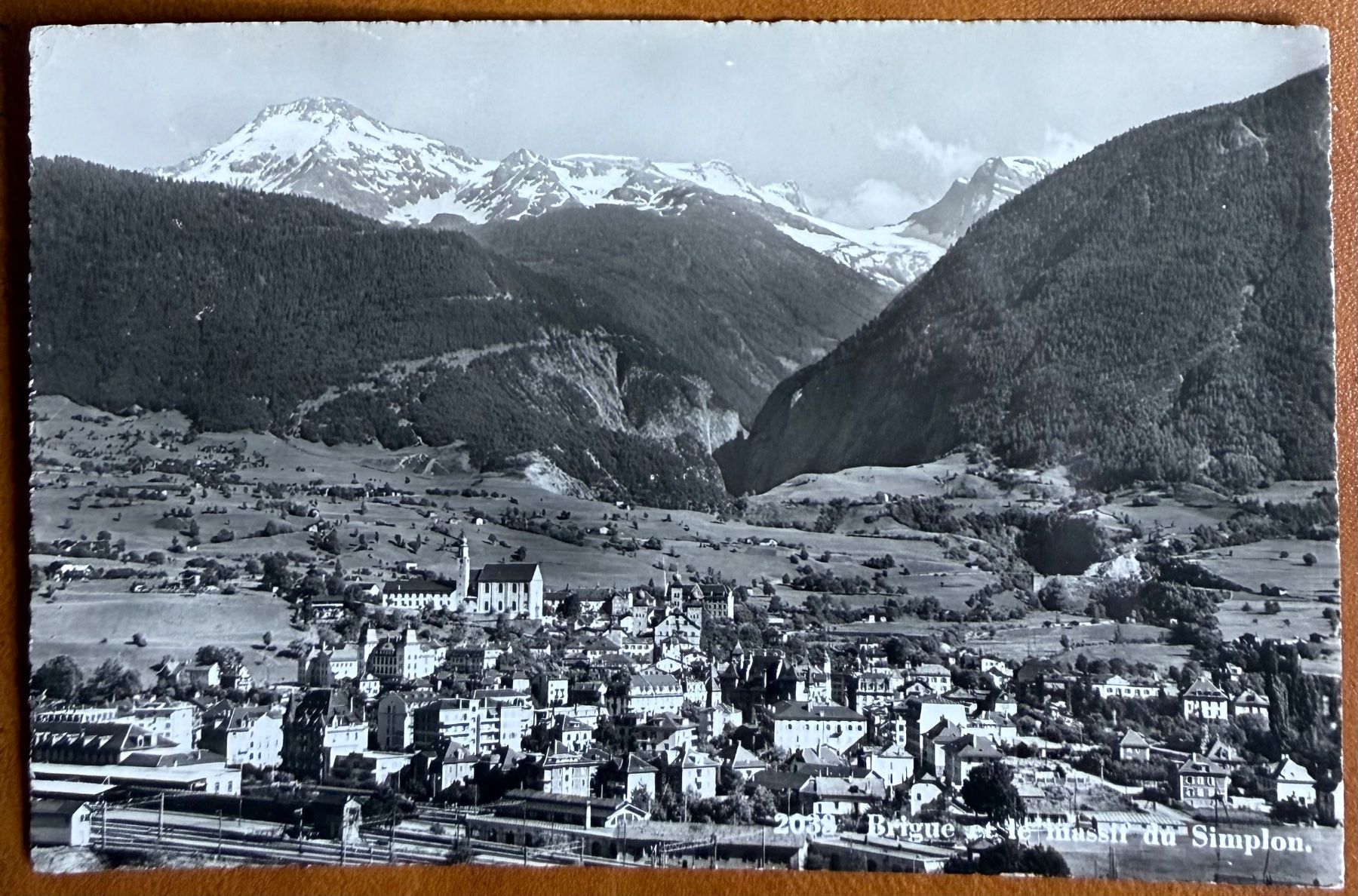 Cartes postales: Brig - Panorama 1956 – D'occasion à Lutry par Ediego