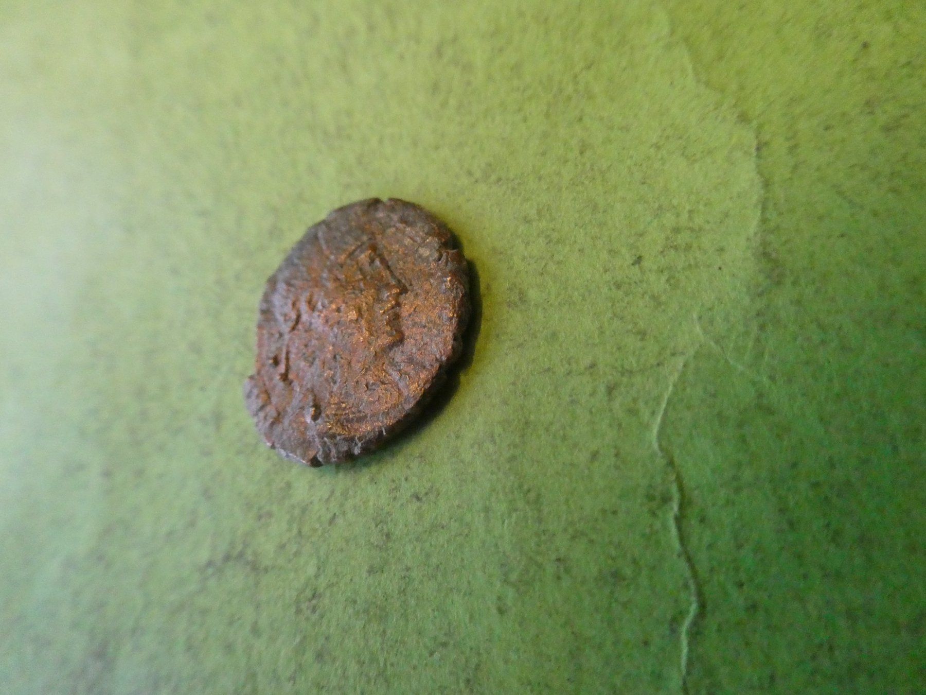 Alle Münzen: uralte Bronzemünze 17 mm     2.06 g – Gebraucht aus Hinterforst von Rohusri 1