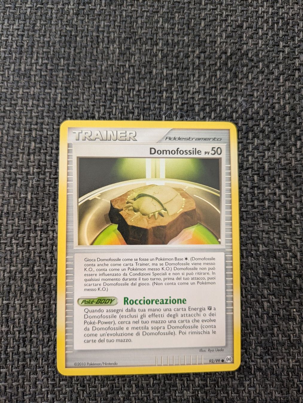 Pokémon Carte collezionabili: DOME FOSSIL, ARCEUS, AR92, COM, 2010, ITA, GD – Usato da Losone venduto da AlpineLayer