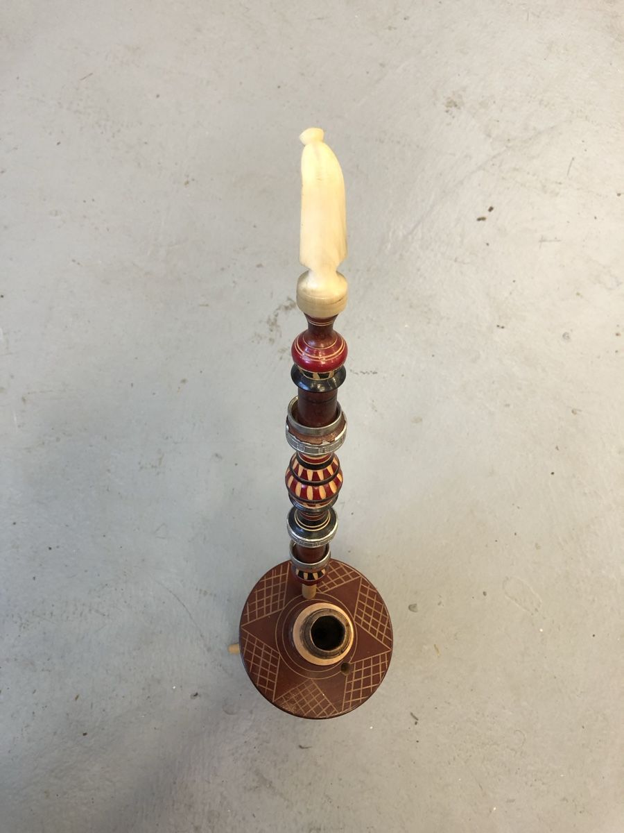 Pipe & Accessori: Afrikanische Holzpfeife mit Ständer – Usato da Madiswil venduto da Bilranis1071 3