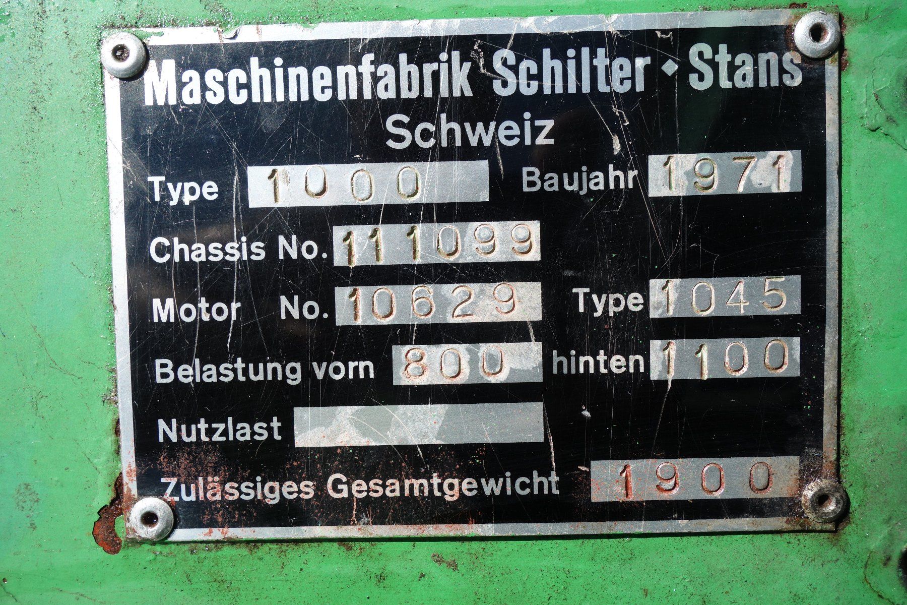 Schilter Traktoren: Schilter 1000 spezial – Gebraucht aus Tenna von bergstern 4