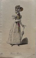 Antike Lithographie, Wiener Mode, 1822