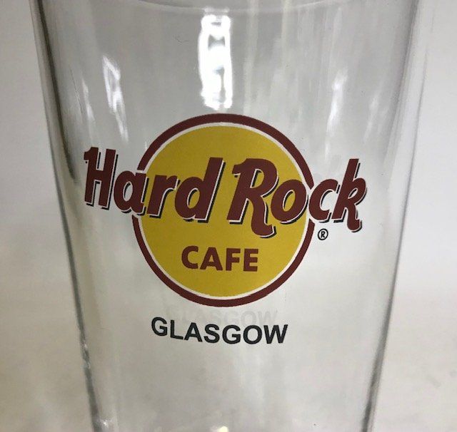 Hard Rock Cafe Bicchieri: grosses Trinkglas Hard Rock Cafe Glasgow – Usato da Zürich venduto da gigimai67 5