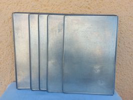 5 Stk. Patiesseri-tabletts, Serviertabletts, Metalltabletts