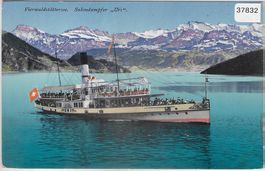 Vierwaldstättersee - Salondampfer "Uri" - Litho