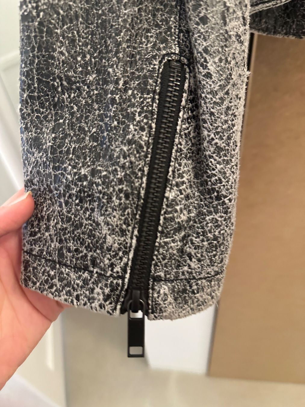 Diesel Jacken: Diesel Lederjacke grau meliert – Gebraucht aus Zürich von rom_gq5t 3