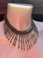 Grand Collier Plastron Ethnique – Style Tribal / Boho (89g