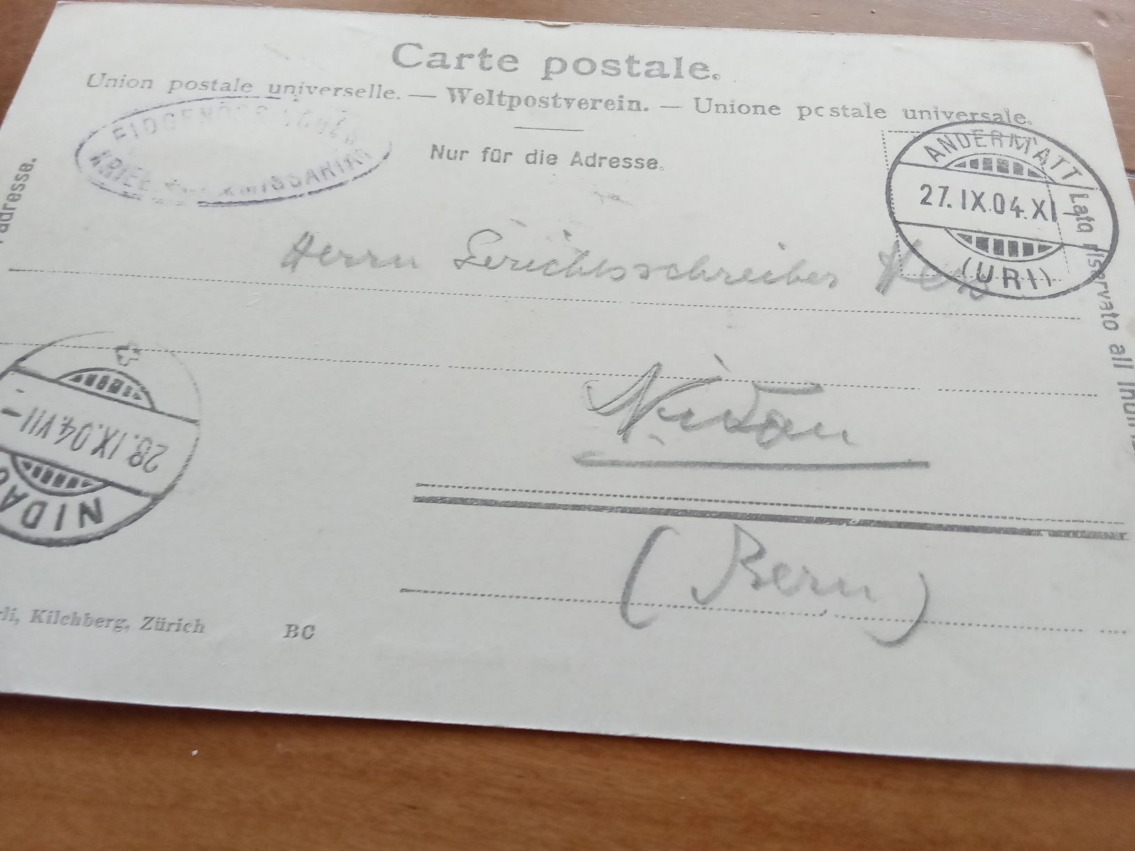 Cartes postales: AK ANDERMATT 1904 FELDPOST – D'occasion à Muri BE par Alk 1
