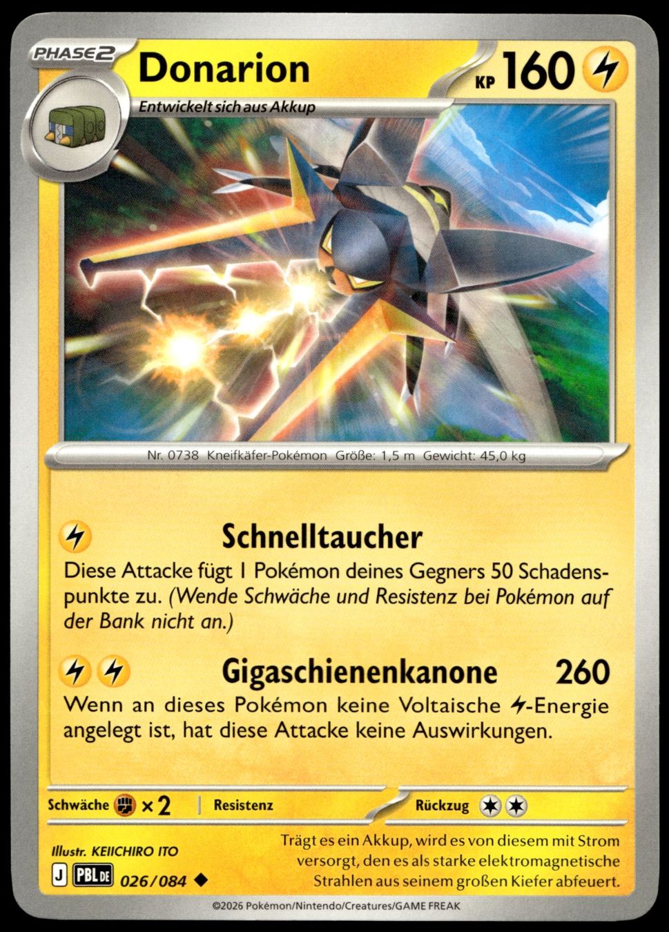 Pokémon Carte collezionabili: Donarion (PBL DE 026/084) – Usato da Affoltern am Albis venduto da Chiesa_5
