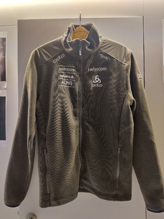 Odlo Swiss-Ski Fleecejacke grau Grösse L guter Zustand