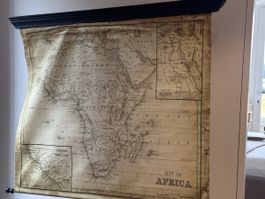 Vintage Afrika Karte, Wandkarte, Maison du MondeTop Zustand!