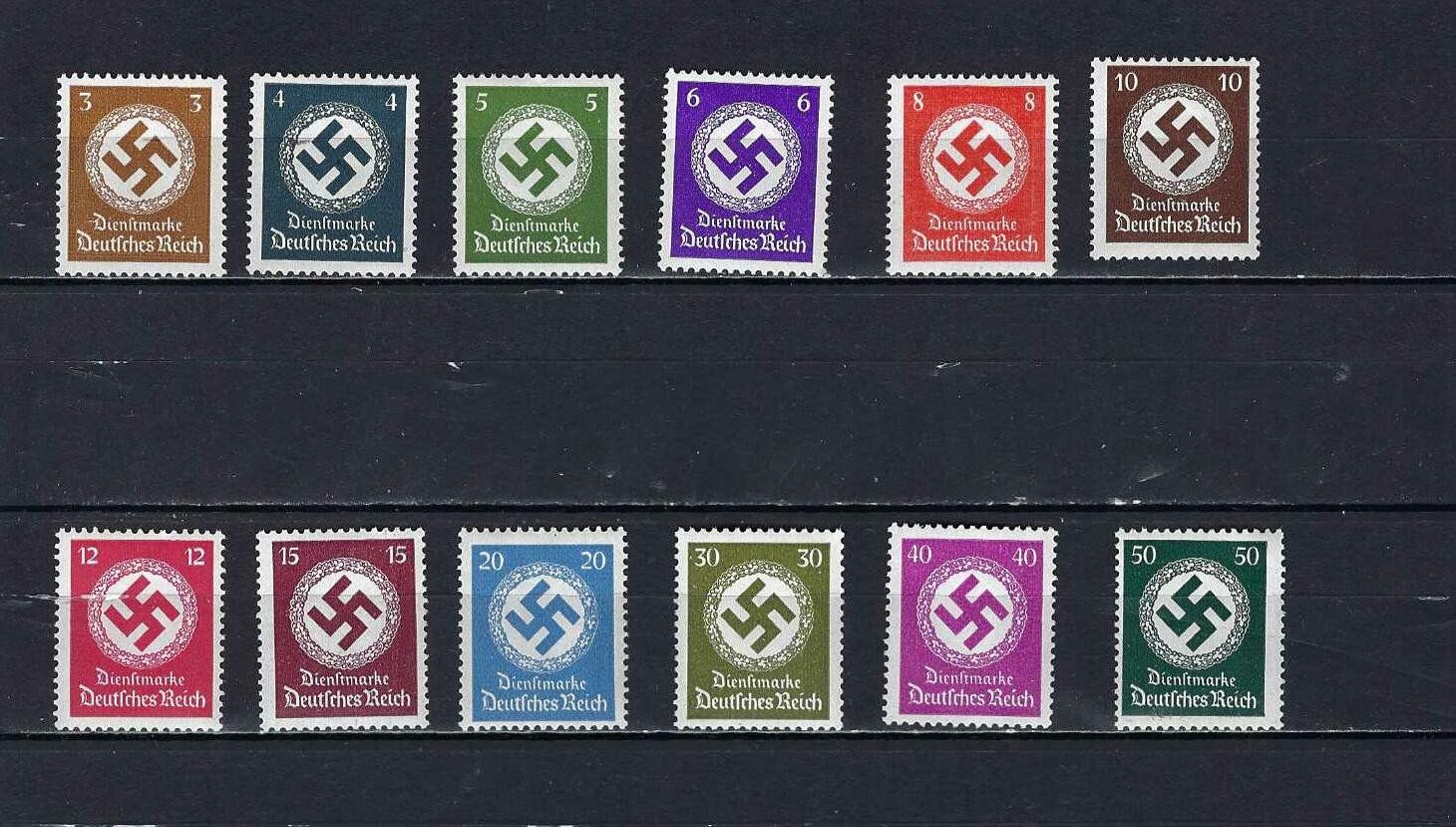 Alle Briefmarken: Dienstmarken 166 - 177 ** – Neu und originalverpackt aus Altstätten SG von euro010