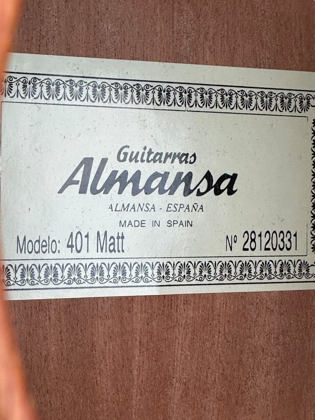 Musikinstrumente: Guitare classique ALMANSA 401 Matt, Espagne – Gebraucht aus Morges von vintiques 1