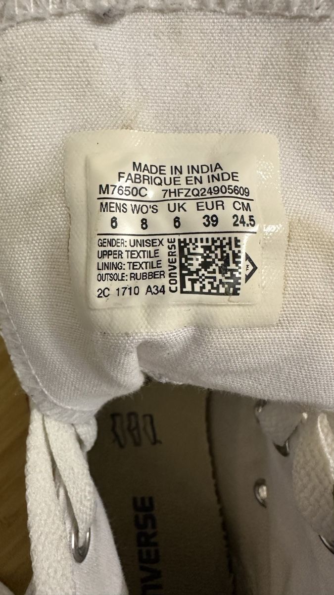 Converse Scarpe da uomo: Converse Chuck Taylor All Star weiss  – Usato da Bern venduto da schnupka 3
