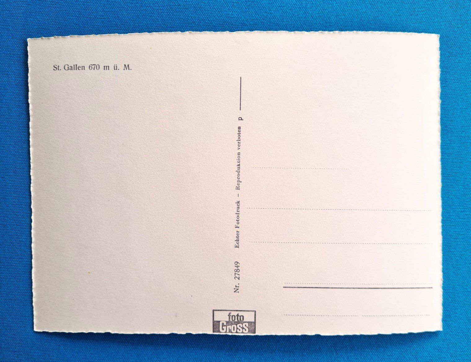 Cartoline postali: Ansichtskarte St. Gallen – Nuovo (secondo la descrizione) da Saland venduto da V-Tour 1