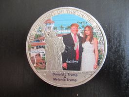 Gedenkmünze Donald J. Trump Melania Trump USA